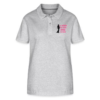 To still be JGA too beautiful free - Stanley/Stella Women’s Organic Polo Shirt ELLISER - heather grey - Front - Anna (173cm)