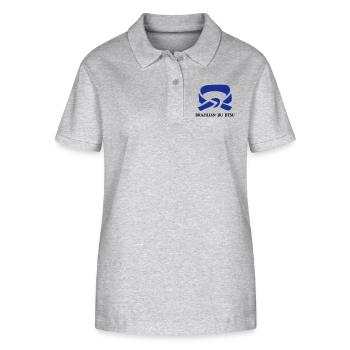 BJJ Blue Belt Clothing - Stanley/Stella Women’s Organic Polo Shirt ELLISER - heather grey - Front - Anna (173cm)
