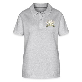 Sound - Oldschool - Stanley/Stella Frauen Bio-Poloshirt ELLISER - Grau meliert - Vorne - Anna (173cm)