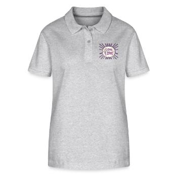 Love is love 2 - Stanley/Stella Women’s Organic Polo Shirt ELLISER - heather grey - Front - Anna (173cm)