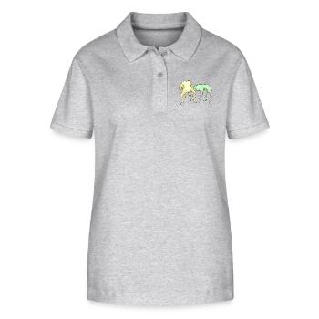 No Head José - Stanley/Stella Frauen Bio-Poloshirt ELLISER - Grau meliert - Vorne - Anna (173cm)