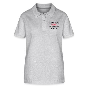 Clowns schmecken komisch - Stanley/Stella Frauen Bio-Poloshirt ELLISER - Grau meliert - Vorne - Anna (173cm)