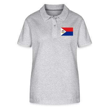 Sint Maarten - Stanley/Stella Women’s Organic Polo Shirt ELLISER - heather grey - Front - Anna (173cm)