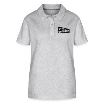 AUGEN DES UNBEKANNTEN - Stanley/Stella Frauen Bio-Poloshirt ELLISER - Grau meliert - Vorne - Anna (173cm)