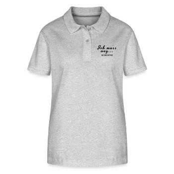 ich muss weg ich krieg Beton - Stanley/Stella Frauen Bio-Poloshirt ELLISER - Grau meliert - Vorne - Anna (173cm)