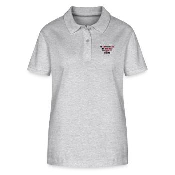 autospruch - Stanley/Stella Women’s Organic Polo Shirt ELLISER - heather grey - Front - Anna (173cm)