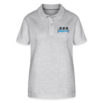 Running Team - Stanley/Stella Women’s Organic Polo Shirt ELLISER - heather grey - Front - Anna (173cm)