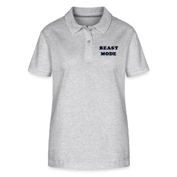 Beast Mode / Biest Modus - Stanley/Stella Women’s Organic Polo Shirt ELLISER - heather grey - Front - Anna (173cm)