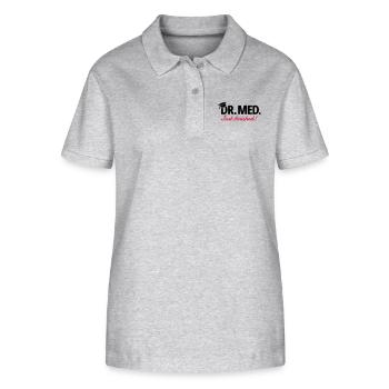 Doktor Medizin - Stanley/Stella Frauen Bio-Poloshirt ELLISER - Grau meliert - Vorne - Anna (173cm)