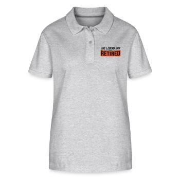 retired - Stanley/Stella Women’s Organic Polo Shirt ELLISER - heather grey - Front - Anna (173cm)