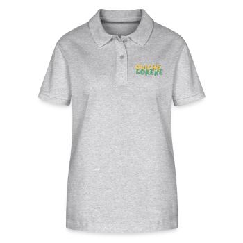 ouiche lorene - Die Essenz der Einfachheit - Stanley/Stella Frauen Bio-Poloshirt ELLISER - Grau meliert - Vorne - Anna (173cm)