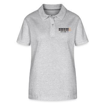 Final Life - Stanley/Stella Women’s Organic Polo Shirt ELLISER - heather grey - Front - Anna (173cm)