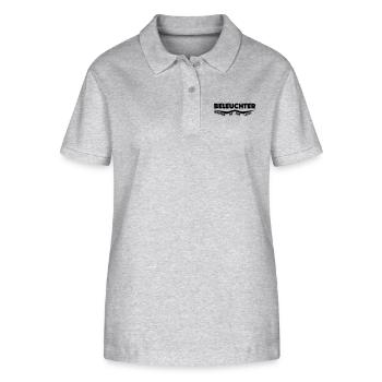 beleuchter master of the licht - Stanley/Stella Frauen Bio-Poloshirt ELLISER - Grau meliert - Vorne - Anna (173cm)
