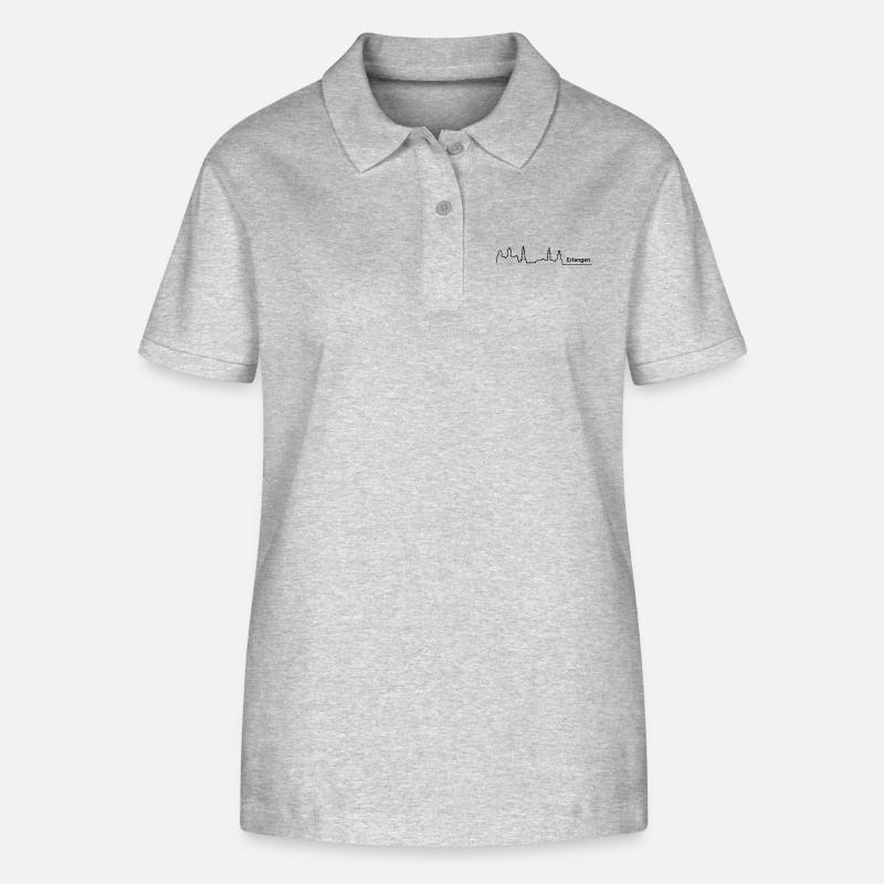 horizon obtenir - Polo bio ELLISER Stanley/Stella Femme - gris chiné
