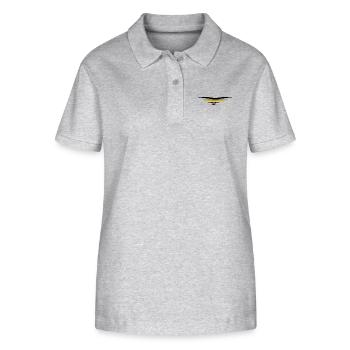Flieger - Stanley/Stella Frauen Bio-Poloshirt ELLISER - Grau meliert - Vorne - Anna (173cm)