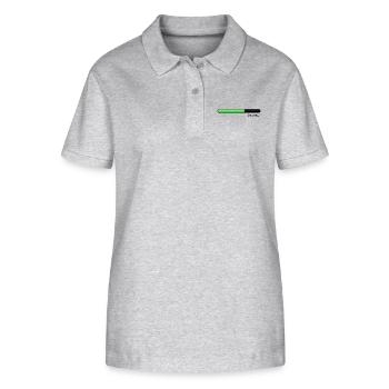 Ladebalken grün - Stanley/Stella Frauen Bio-Poloshirt ELLISER - Grau meliert - Vorne - Anna (173cm)