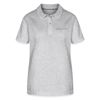 very good, very nice - japanese language - Stanley/Stella Women’s Organic Polo Shirt ELLISER - heather grey - Front - Anna (173cm)