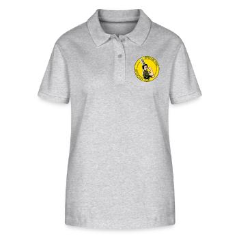 Breizh girl - Polo bio ELLISER Stanley/Stella Femme - gris chiné - Devant - Anna (173cm)