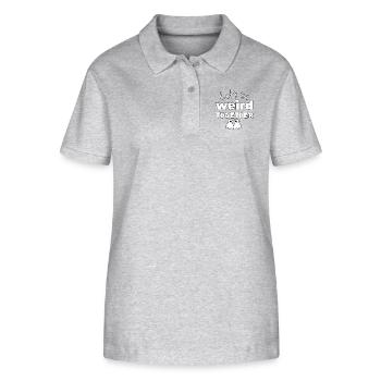 T-shirts avec des phrases amusantes - Fantasmitas 11 - Polo bio ELLISER Stanley/Stella Femme - gris chiné - Devant - Anna (173cm)