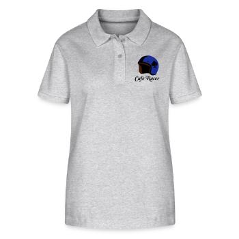 Cafe Racer Helmet - Stanley/Stella Women’s Organic Polo Shirt ELLISER - heather grey - Front - Anna (173cm)