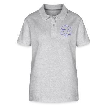 Himmlischer Ikosaeder - Stanley/Stella Frauen Bio-Poloshirt ELLISER - Grau meliert - Vorne - Anna (173cm)