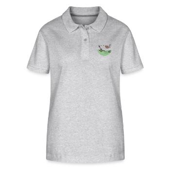 Baerenkatapult - Stanley/Stella Women’s Organic Polo Shirt ELLISER - heather grey - Front - Anna (173cm)