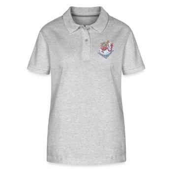 Brüder Grimm Die goldene Gans Märchen - Stanley/Stella Frauen Bio-Poloshirt ELLISER - Grau meliert - Vorne - Anna (173cm)