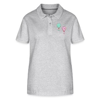 Balloon - Stanley/Stella Women’s Organic Polo Shirt ELLISER - heather grey - Front - Anna (173cm)