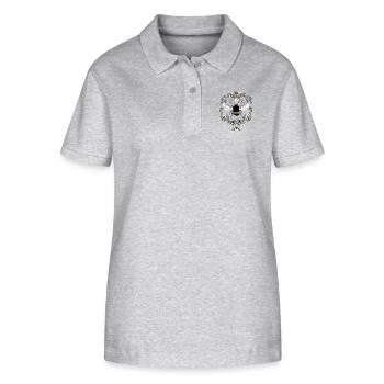 Bumblebee Flowers Bee - Stanley/Stella Women’s Organic Polo Shirt ELLISER - heather grey - Front - Anna (173cm)
