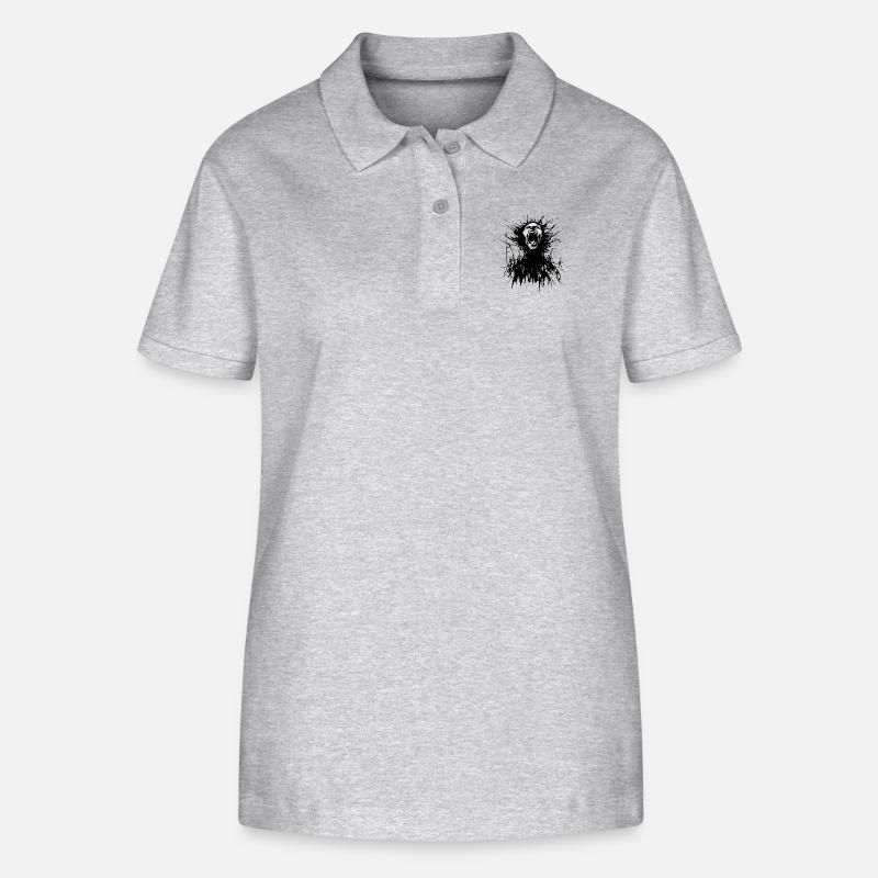 (Internally) Torn - Stanley/Stella Women’s Organic Polo Shirt ELLISER - heather grey