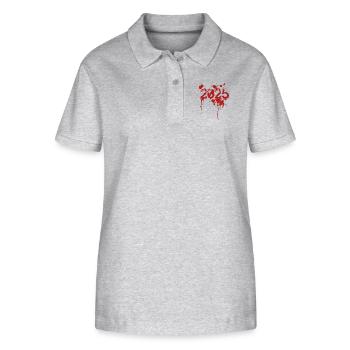 bad 2025 - Stanley/Stella Frauen Bio-Poloshirt ELLISER - Grau meliert - Vorne - Anna (173cm)
