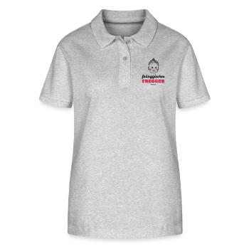 fränggischer fregger - Stanley/Stella Frauen Bio-Poloshirt ELLISER - Grau meliert - Vorne - Anna (173cm)