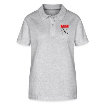 Sperma Sex Polterabend Bild Spruch Mann Geschenk - Stanley/Stella Frauen Bio-Poloshirt ELLISER - Grau meliert - Vorne - Anna (173cm)
