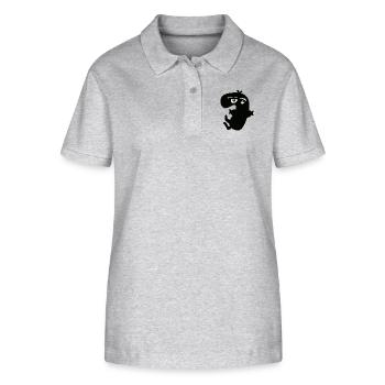 Seven - Stanley/Stella Women’s Organic Polo Shirt ELLISER - heather grey - Front - Anna (173cm)
