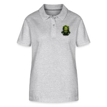 Buddhism Yoga Buddhist Zen Meditation Buddha - Stanley/Stella Women’s Organic Polo Shirt ELLISER - heather grey - Front - Anna (173cm)