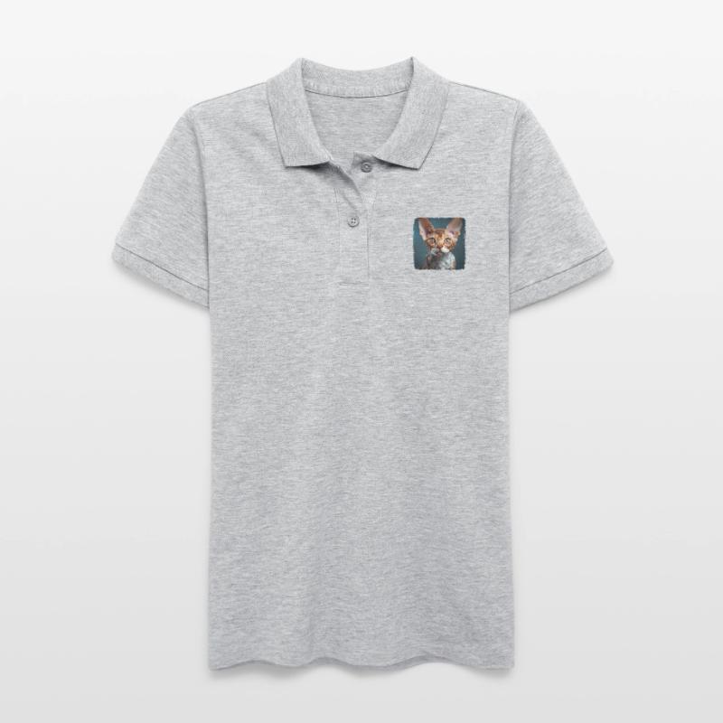 Devon Rex Kitten Devon Rex Cat Stanley/Stella Women’s Organic Polo Shirt ELLISER