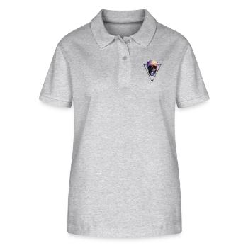 Skull - Stanley/Stella Frauen Bio-Poloshirt ELLISER - Grau meliert - Vorne - Anna (173cm)