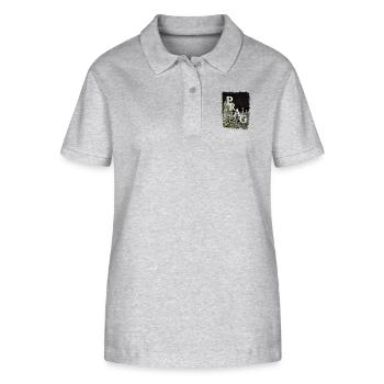 Prag Praha Karlsbrücke Tschechien Sehenswürdigkeit - Stanley/Stella Frauen Bio-Poloshirt ELLISER - Grau meliert - Vorne - Anna (173cm)