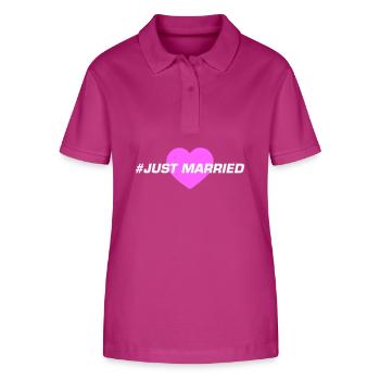 Coeur de mariage juste marié - Polo bio ELLISER Stanley/Stella Femme - mauve orchidée - Devant - Luana (180cm)