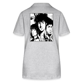 Cartoon Anime Manga Site - Stanley/Stella Women’s Organic Polo Shirt ELLISER - heather grey - Back - Anna (173cm)