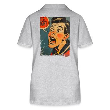 1950s Sailor Cartoon: This Is So Tight! - Stanley/Stella Women’s Organic Polo Shirt ELLISER - heather grey - Back - Anna (173cm)