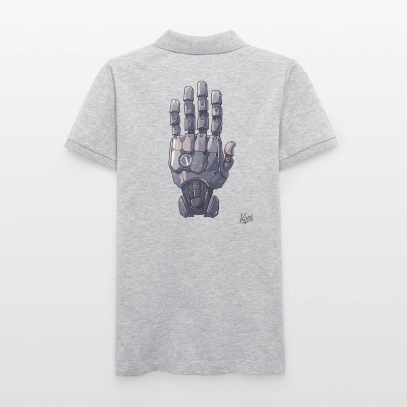 Roboter- oder Cyborg-Hand Stanley/Stella Frauen Bio-Poloshirt ELLISER