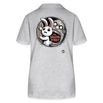 The fate of the nagging annoying complaining bunny - Stanley/Stella Women’s Organic Polo Shirt ELLISER - heather grey - Back - Anna (173cm)
