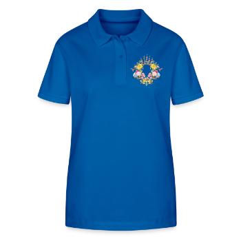 Couronne de fleurs baroque avec de délicats accents printaniers - Polo bio ELLISER Stanley/Stella Femme - bleu roi - Devant - Anna (173cm)