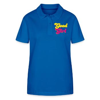Good Girl Retro Pink Energy Girl Power Vibes - Stanley/Stella Women’s Organic Polo Shirt ELLISER - royal blue - Front - Anna (173cm)