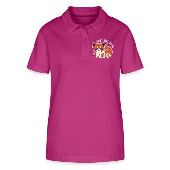 Kuscheliger Roter Panda CUTE BUT COOL - Stanley/Stella Frauen Bio-Poloshirt ELLISER - Orchidee - Vorne - Luana (180cm)
