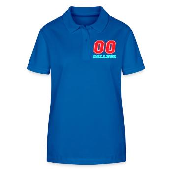 00 College Neon-Emblem - Stanley/Stella Frauen Bio-Poloshirt ELLISER - Königsblau - Vorne - Anna (173cm)
