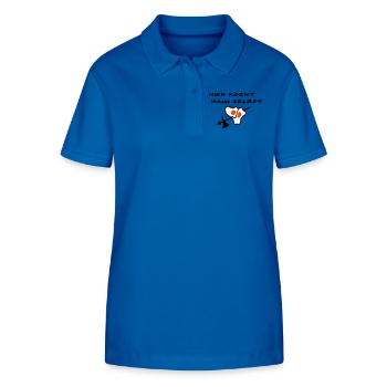 Koch - Stanley/Stella Frauen Bio-Poloshirt ELLISER - Königsblau - Vorne - Anna (173cm)