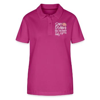 My Brain Has Too Many Tabs Open Lustig Grübeln - Stanley/Stella Frauen Bio-Poloshirt ELLISER - Orchidee - Vorne - Luana (180cm)