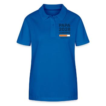 Papa 2028 lädt - Stanley/Stella Frauen Bio-Poloshirt ELLISER - Königsblau - Vorne - Anna (173cm)